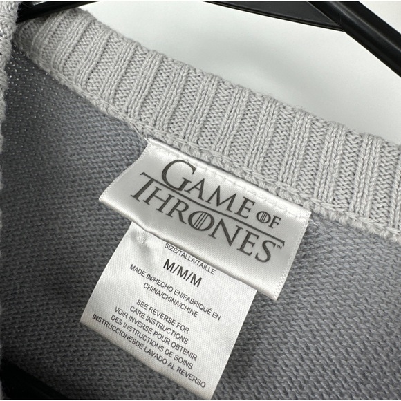 Game of Thrones Wolf Ugly Christmas Sweater Sz M - Holiday Festive - Picture 2 of 3